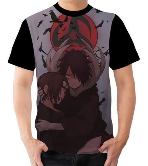 Camiseta Camisa Personalizada Obito Tobi Naruto Anime 8 Dias No