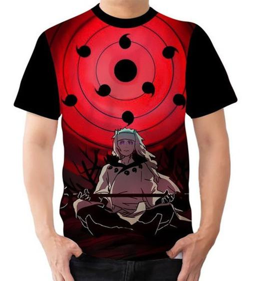 Camiseta Camisa Personalizada Uchiha Madara Anime Naruto Dias No