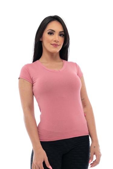 Camiseta Feminina Blusinha Baby Look B Sica Lisa Diversas Cores Pre O