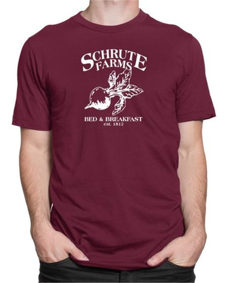 Camiseta The Office Camisa Schrute Farms Dwight Série Nessa Stop