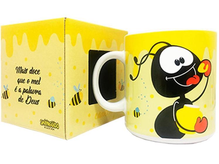 Caneca Luz e Vida Smilinguido Coleção Doce Piriá Amarela Canecas