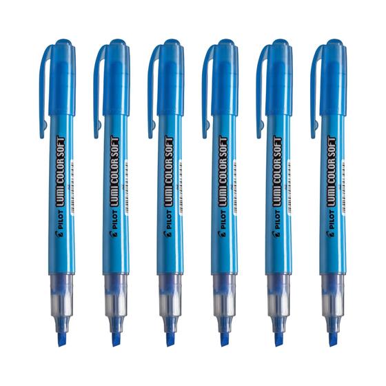 Caneta Marca Texto Pilot Lumi Color Soft Pastel Azul Un Caneta