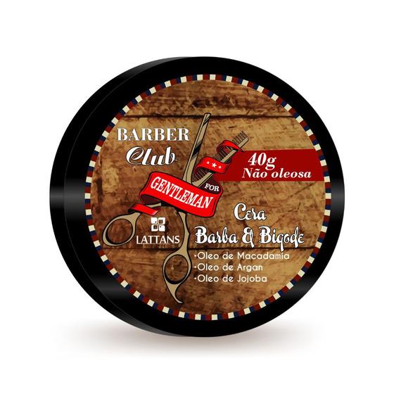 Cera Pomada Para Barba E Bigode Lattans Barber Club 40g Barbearia