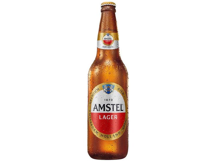 Cerveja Amstel Lager Pilsen Garrafa 600ml Cerveja Magazine Luiza