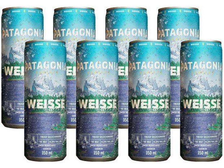 Cerveja Patagônia Weisse 8 Unidades Lata 350ml Cerveja Magazine Luiza