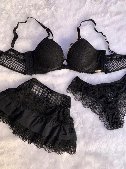 Conjunto De Lingerie Feminina Sensual Sexy Sainha Suti Bojo