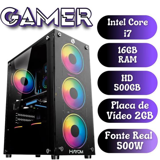 Cpu Gamer I Gb Hd Gb Placa De V Deo Gb Fonte W Starktec