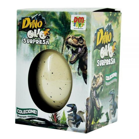 Dino Ovo Surpresa Cm Dinossauros Choca Na Gua Dm Toys Bonecos