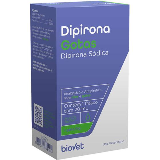 Dipirona Biovet Em Gotas 20ml Medicamentos Magazine Luiza