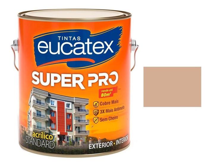 Eucatex Semi Brilho Super Pro Acrilico Lav Vel Camur A Lt Tinta