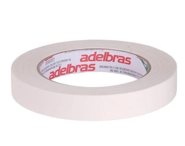 Fita Adelbras Dupla Face Acrílica Transparente 12mm X 30m Fita Dupla