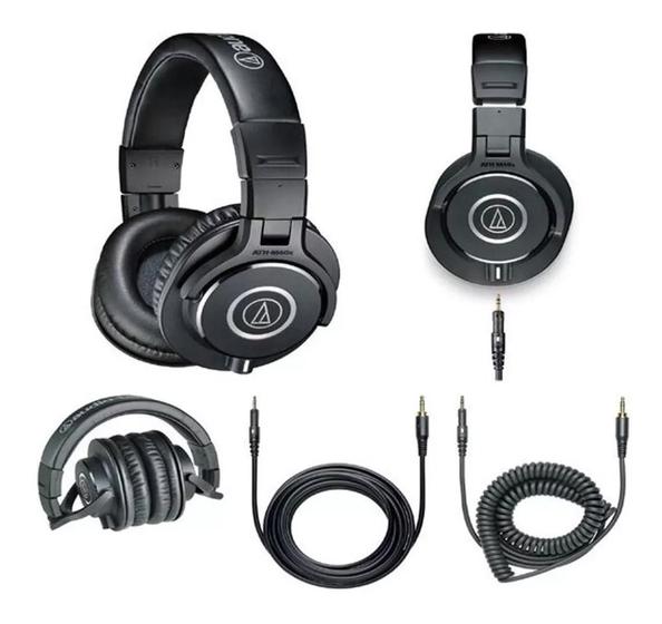 Fone De Ouvido Over Ear Audio Technica M Series Ath M40x Bk Headphone