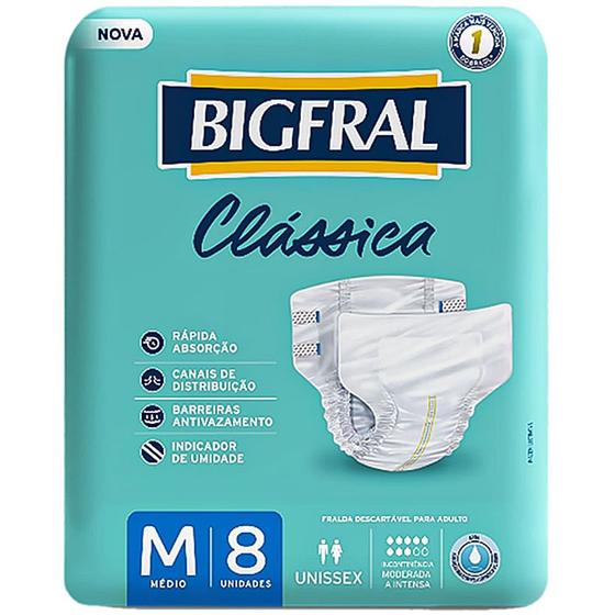 Fralda Geri Trica Cl Ssica Bigfral Tamanho M Unidades Fralda