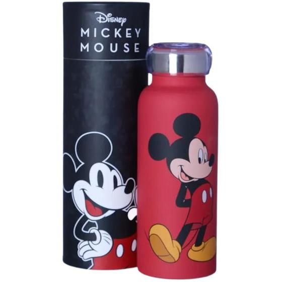 Garrafa Mickey Mouse Térmica 6 Horas 500 ML Oficial Disney Embalagem