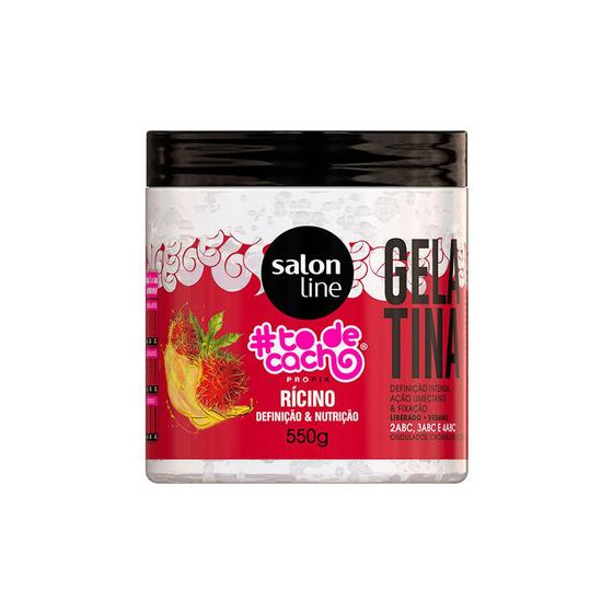 Gelatina Salon Line Rícino Definição Nutrição Todecacho 2 3 4ABC 550g