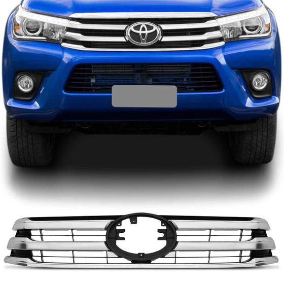 Grade Dianteira Hilux SRV SRX 2016 2017 2018 Cromada Espaço para