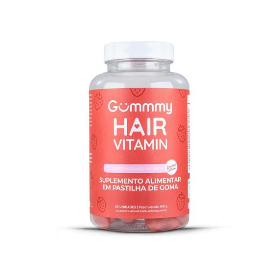 Gummy Hair Vitamin Original Morango Do Amor Suplemento Alimentar C