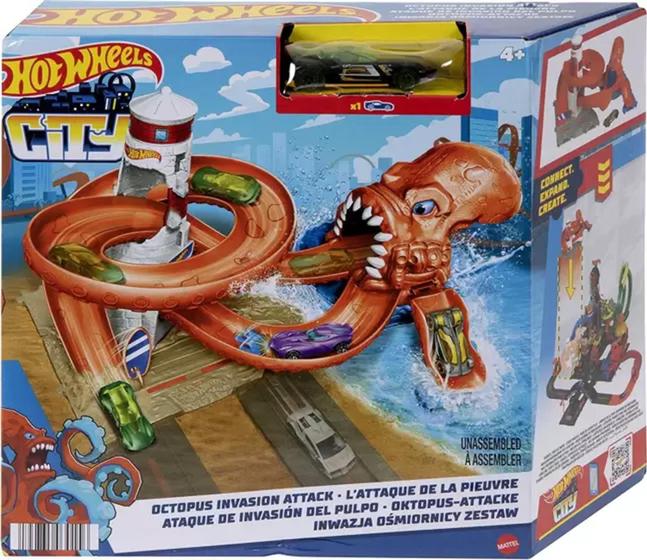 Hot Wheels City Pista Ataque Do Polvo Hdr Mattel Pistas Magazine Luiza