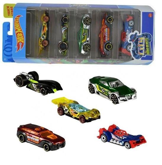 Hot Wheels Pacote Carrinhos City Robo Beasts Mattel Hasbro Carrinho De Brinquedo