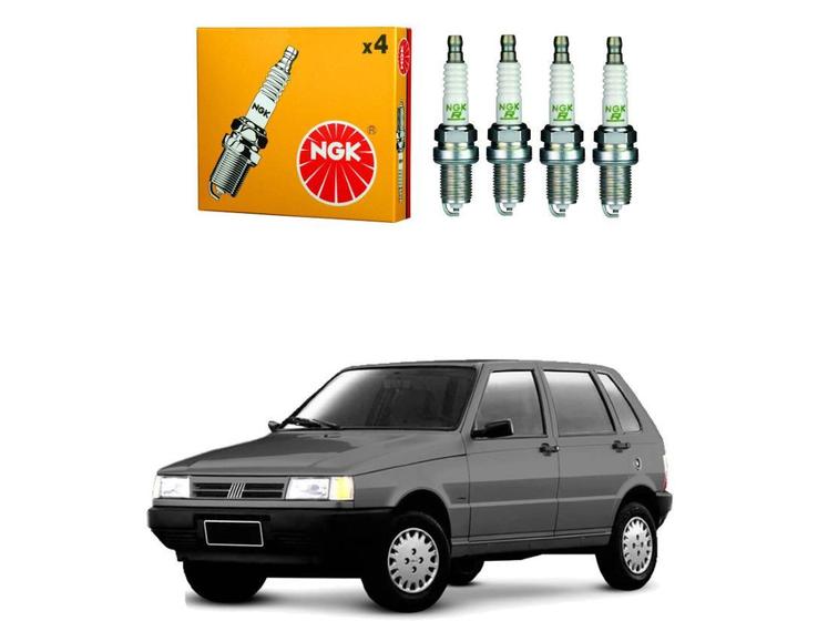 Jogo velas ignição ngk fiat uno 1 0 fire 2001 a 2004 Outros