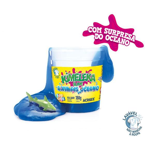 Kimeleka Slime Animais Do Oceano G Acrilex Slime Amoeba