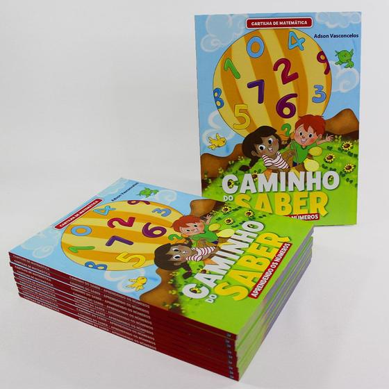 Kit 10 Cartilha de Matemática Caminho do Saber Aprendendo os Números