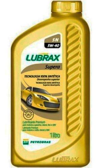 Kit 12 Motor Lubrax Valora 5w40 Sintetico Sn 1l Lubrificante Para