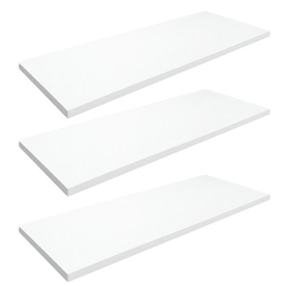 Kit Prateleira Mdf Branco Suporte Invis Vel Decora O X Cm