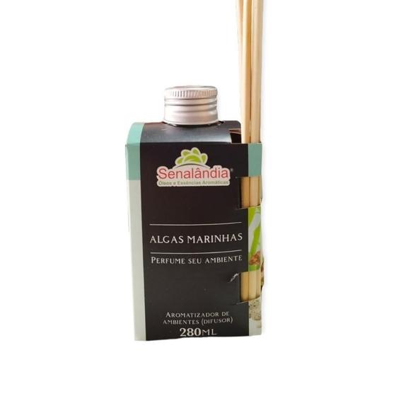 Kit 4 Aromatizador Algas Marinhas 280ml Difusor De Aromas Vareta