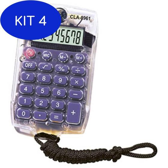 Kit Calculadora De Bolso Cord O D Gitos Classe Jl