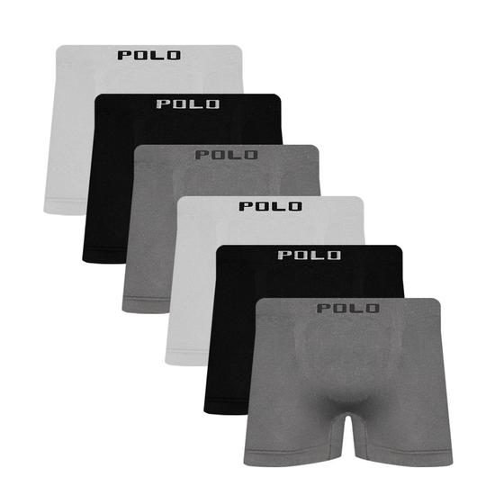 Kit Cuecas Polo Boxer Microfibra Sortido Polo Star Cueca