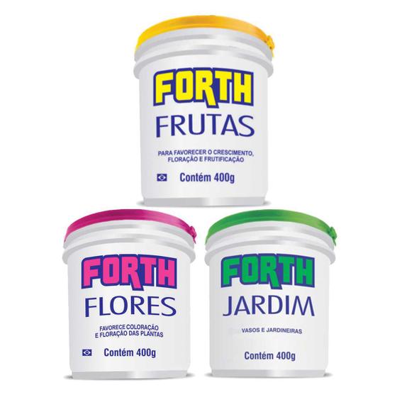 Kit Adubo Fertilizante Forth Jardim Flores Frutas G Fertilizante