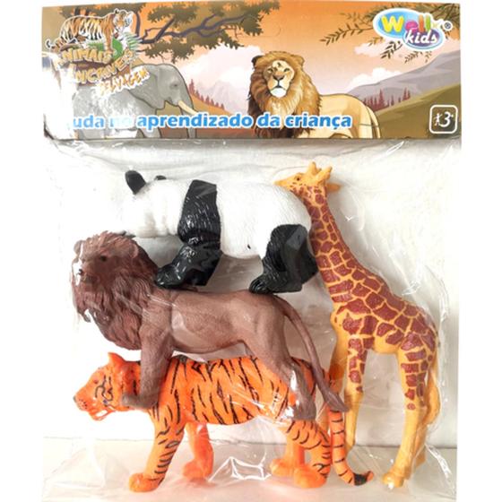 Kit Animais Selvagens Ws Toys Livros De Literatura Infantil