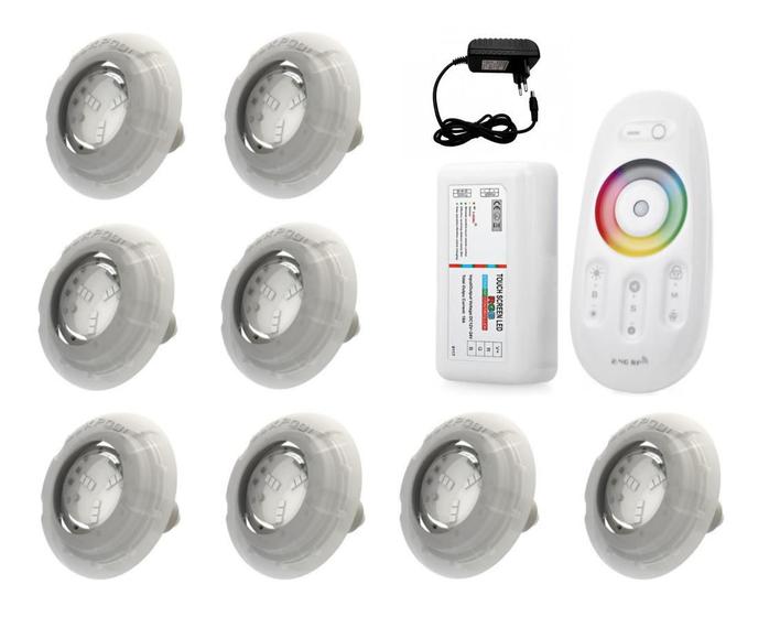 Kit Led Piscina Controle Leds Rgb Fonte V Luxpool