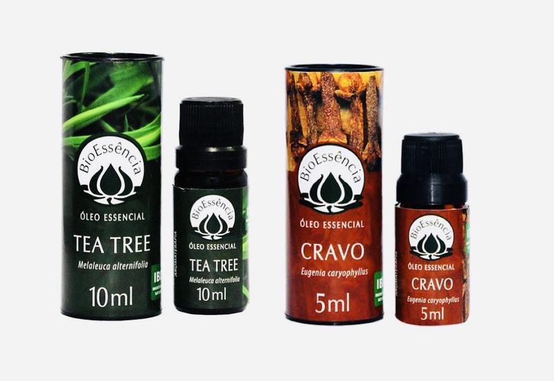 Kit oleo essencial melaleuca tea tree 10 ml bioessência óleo