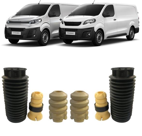 Kit Par Batente Amortecedor Dianteiro Traseiro Citroen Jumpy Peugeot