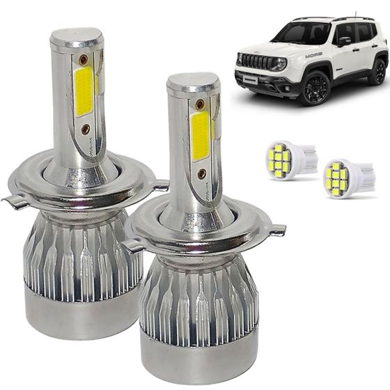 Kit Super Led Renegade A Farol Alto E Baixo H Lumens