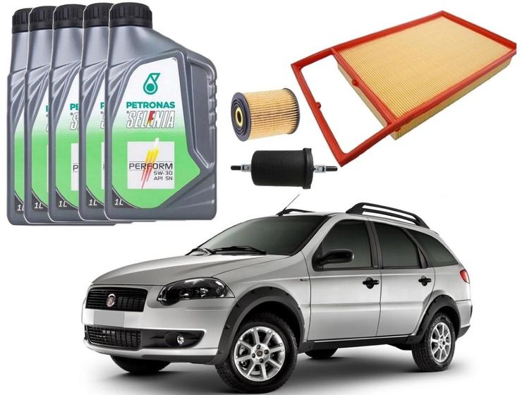 Kit Troca De Filtros Fiat Palio Weekend Etorq A Selenia