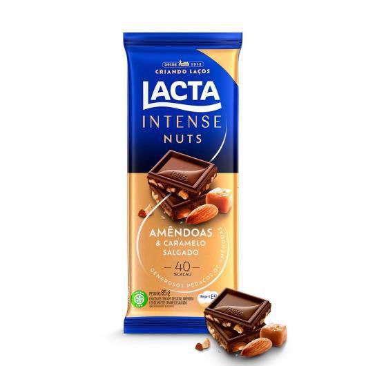 Lacta Chocolate Intense Nuts Amendoas E Caramelo Salgado Gramas