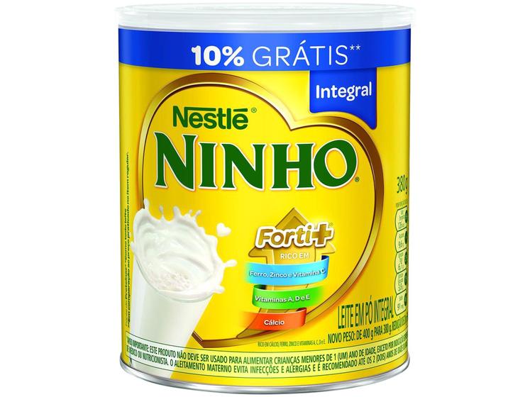 Leite em Pó Integral Ninho Forti Lata 380g Composto Lácteo