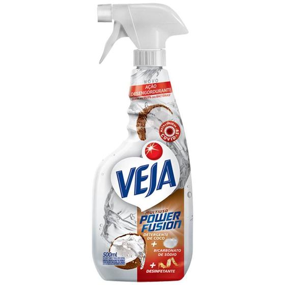 Limpador Multiuso Spray Veja Power Fusion Coco 500ml Limpador