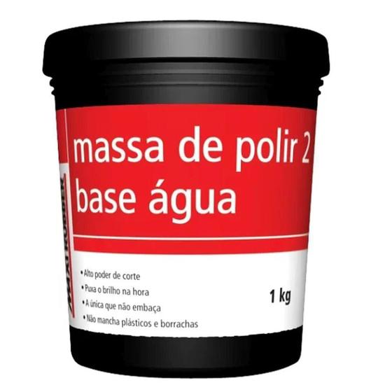 Massa De Polir N Base Gua Maxi Rubber Kg Polimento Automotivo