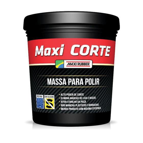 Massa Polir Maxi Corte Base Agua 0 50kg Maxi Rubber Polimento