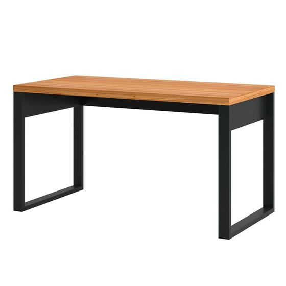 Mesa Escrit Rio Estilo Industrial F Freij Preto Fosco Pradel