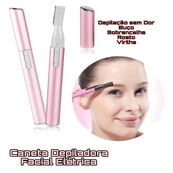 Mini Depilador Elétrico Sobrancelhas Buço Caneta Depiladora Facial