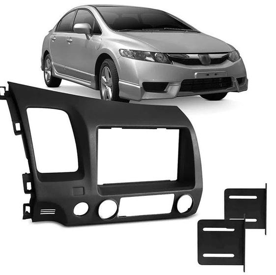 Moldura Do Painel Din Honda New Civic Preto