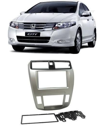 Moldura Painel Dvd Din Mp Central Multimidia Honda City A