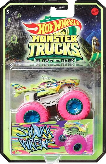 Monster Truck Hot Wheels Glow In The Dark Brilha No Escuro Escala Mattel Hcb Carrinho