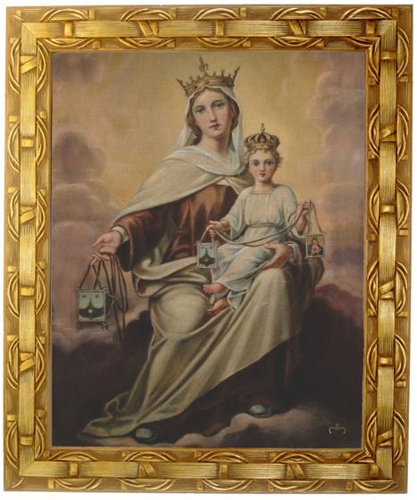 Quadro Religioso Da Nossa Senhora Do Carmo Cone Modelo Medindo