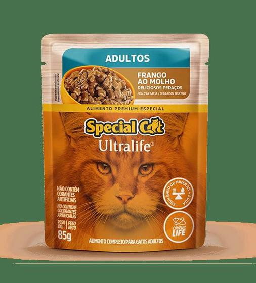 Ração Úmida Special Cat Sachê Ultralife para Gatos Adultos Sabor Frango